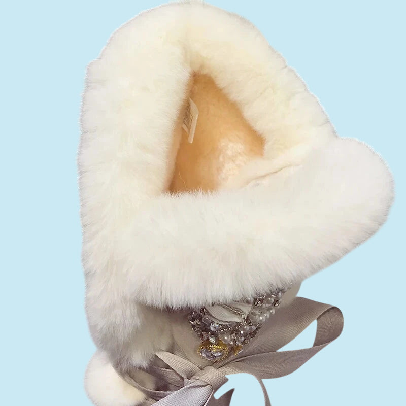 ELEGANCE | Luxury Faux Fur Winter Snow Boots for Women