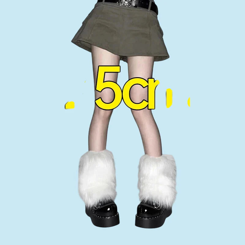 ELEGANCE | Plush Thermal Fur Leg Warmers