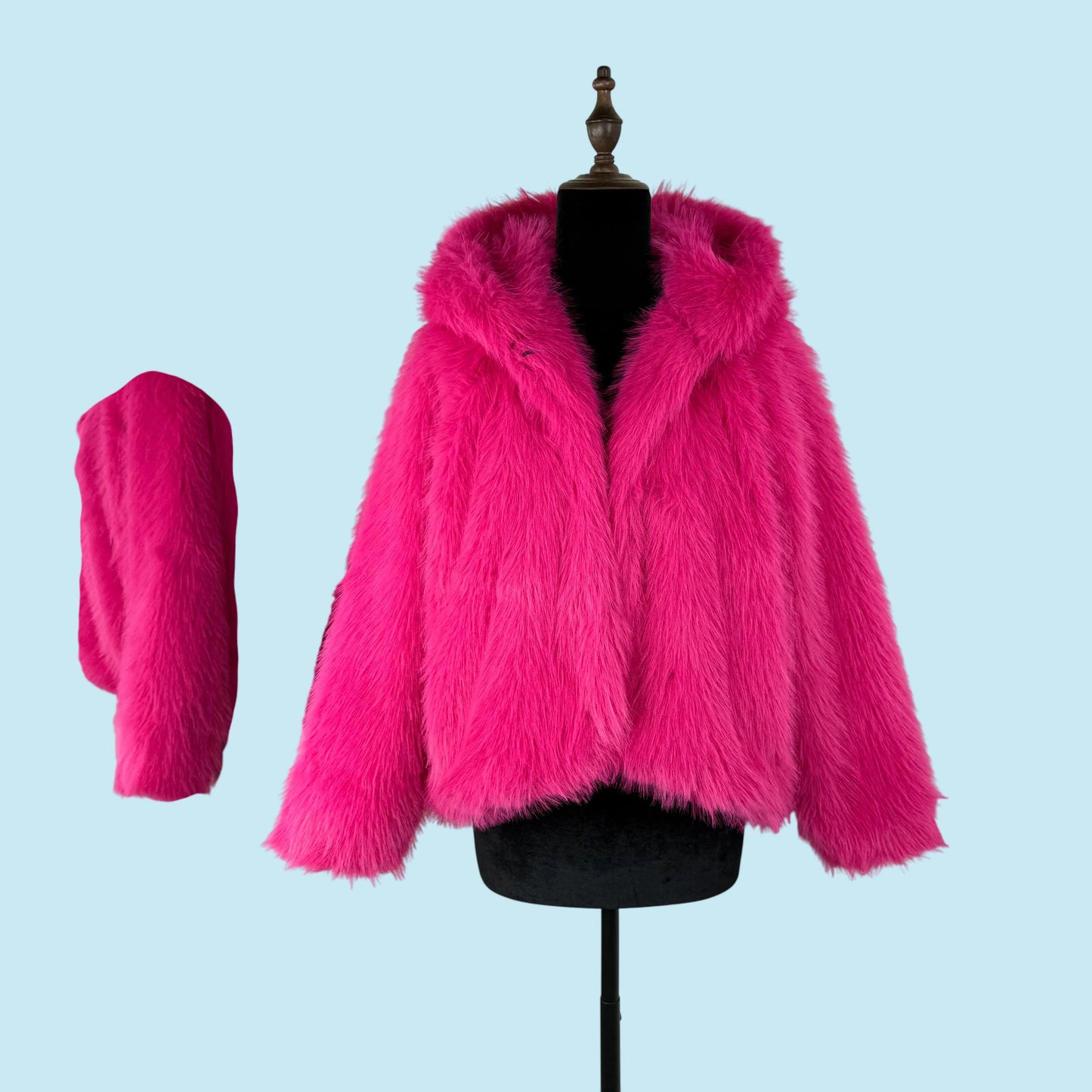 ELEGANCE | Rouge Plush Bomber Jacket