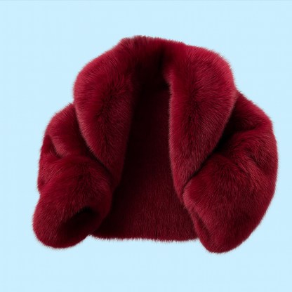 ELEGANCE | Rouge Plush Bomber Jacket