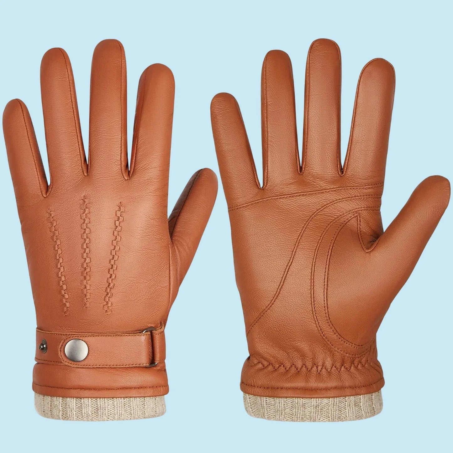 ELEGANCE | Shearling-Lined Premium Sheepskin Leather Gloves