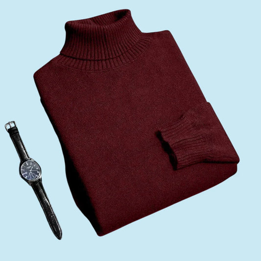 ELEGANCE | Premium Cashmere-Blend Turtleneck Knit Sweater