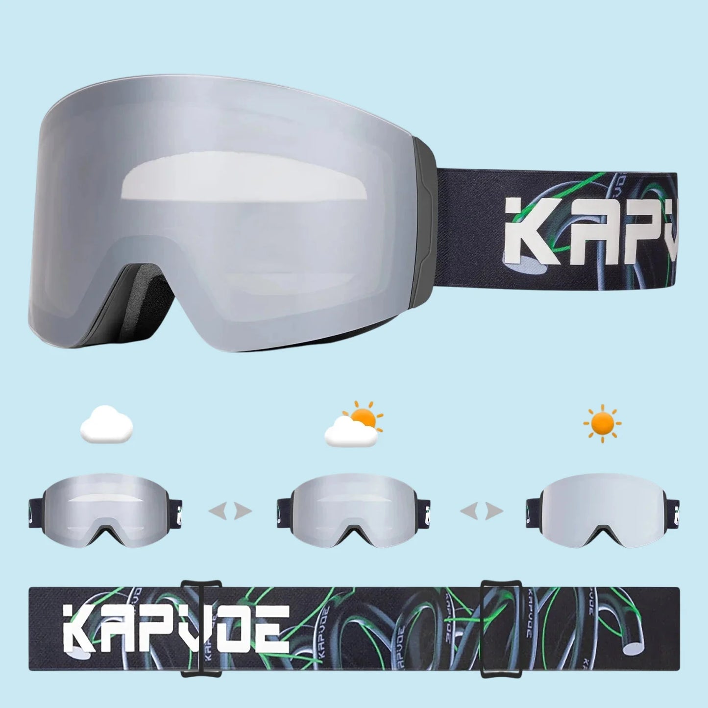 ELEGANCE | Magnetic Anti-Fog Ski Goggles