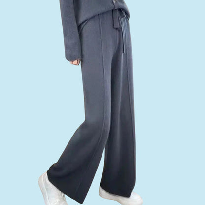 ELEGANCE | Sculpted Soft Wool Palazzo Pant