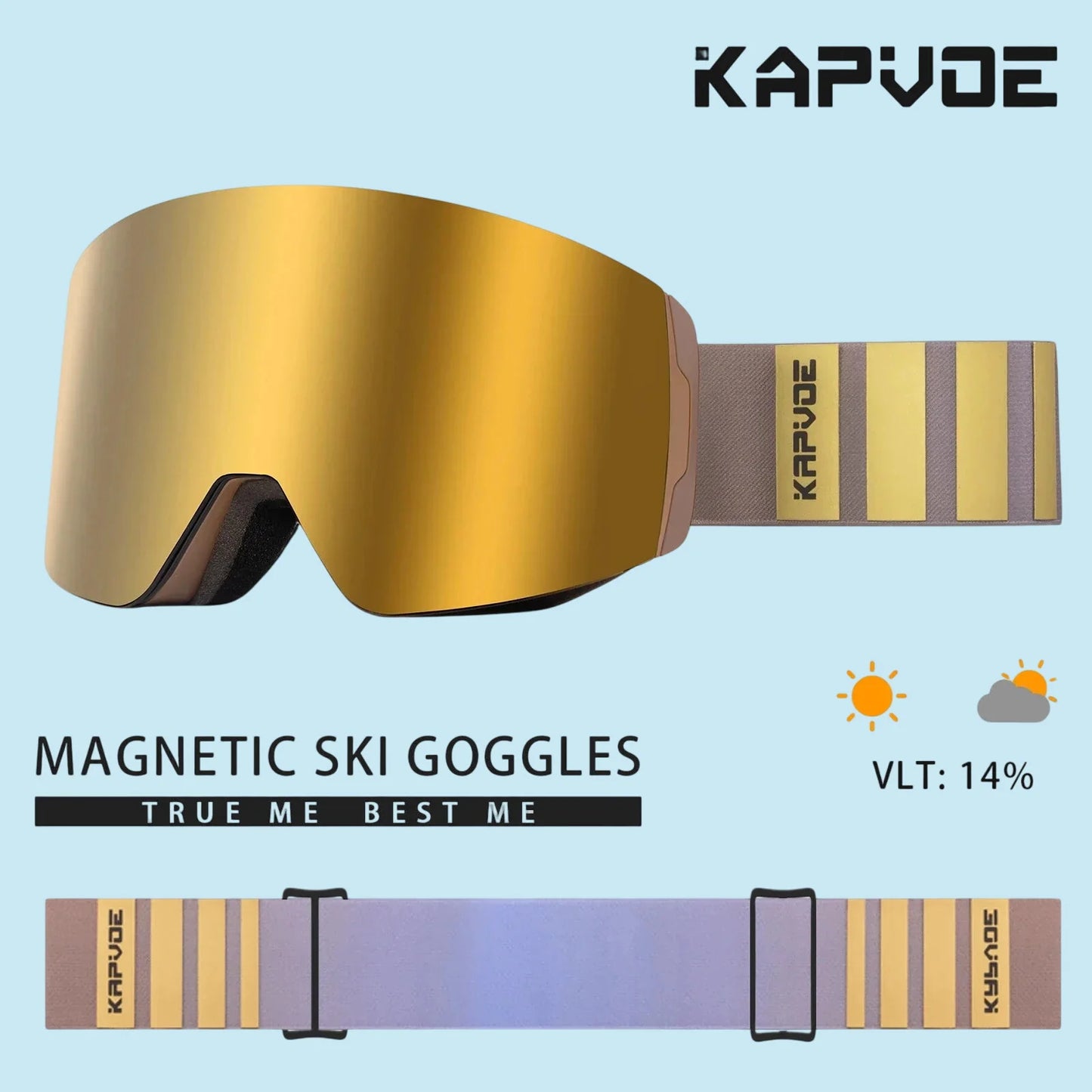 ELEGANCE | Magnetic Anti-Fog Ski Goggles